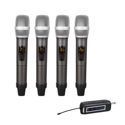 China Hot Selling Handheld Microphone Cheap Price UHF Long Range Microphone Karaoke Wireless Yotube for sale