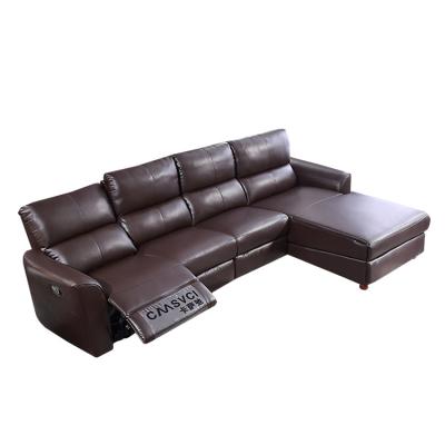 China Living Room Furniture Reclining Sofa, Sectional Recliner Sofa Chair, L-Shape Home Furniture Sofa for sale