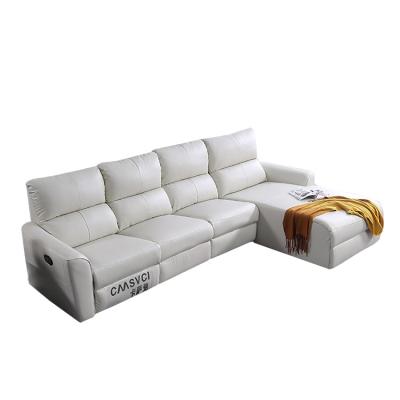 China Latest Design Modern Sectional Functional Sofas Recliner Extended Electric Furniture , Sectional Recliner Sofa Set for sale