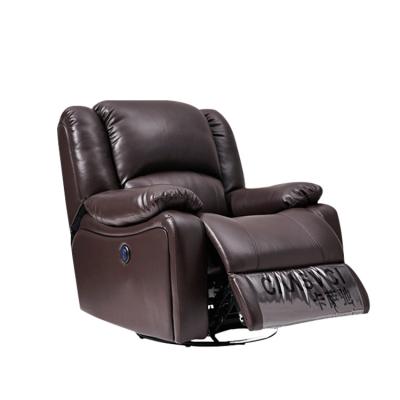 China Massage Sofa Cupholder Functional 3 Seat Sofa Set Simple, Genuine Leather Electric Recliner Sofa Home Theater Furniture for sale