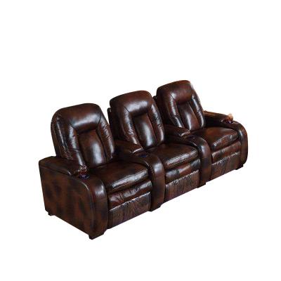 China Modern High Quality Home Thearter Leather Recliner Sofa Chair /Recliners For Home Theater for sale