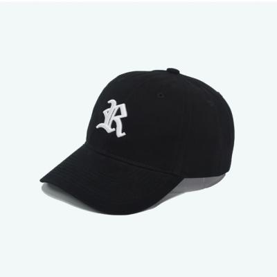 China Blackletter R JOINT Baseball Dad Hats Embroidered Unstructured Hats for sale