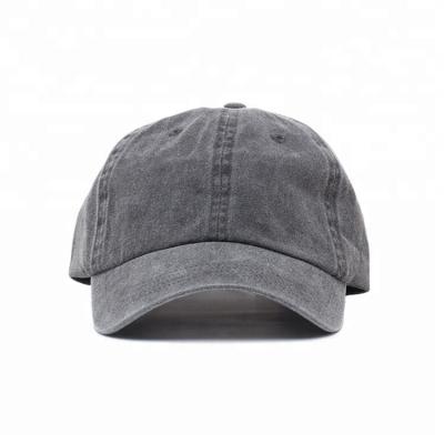 China Fashion COMMON high quality simple style low price empty dad hats with fabric washing effect for sale