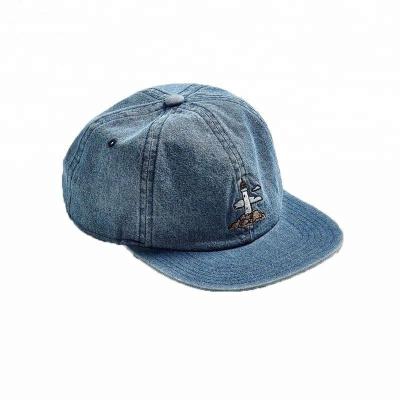 China Guangjia COMMON Wholesale Sports Wear Snapback Caps 6 Panel Unstructured Denim Hat for sale