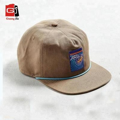 China Guangjia JOINT Design Your Own Custom Canvas Snapback 5 Panel Hat 5 Panels for sale