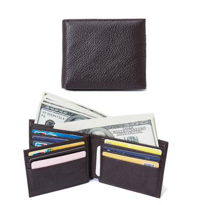 China Normcore/Custom Minimalist FFY Wallet For Men-Genuine Leather Rfid Blocking Stylish Bifold Wallet With ID Window for sale