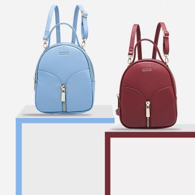 China Cute Anti-theft Mini Leather Backpack Fashion Small Daypacks Purse for Girls and Women for sale