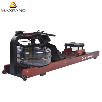 China High Quality Universal Exercise Equipment New Model Water Rower Wooden Rowing Machine With Monitor for sale