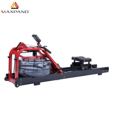 China New Model Universal Exercise Equipment Rowing Machine Metal And Wood Water Rower for sale