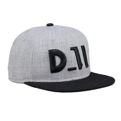 China COMMON 100% Organic Plain 6 Panel Cotton Printing Snapback Flat Cap Wholesale Custom Made for sale