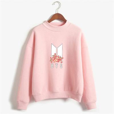 China new design OEM 100% cotton pullover Anti-wrinkle Logo Embroidery Sweatshirt Women custom made solid 2021 for sale