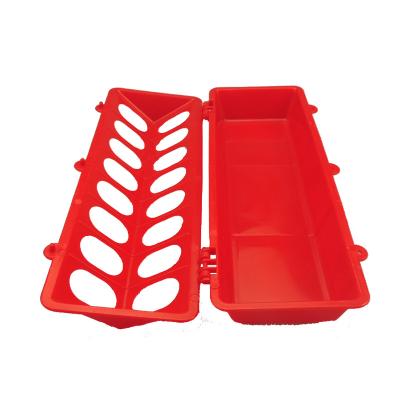 China New Farms Chicken Duck Goose Plastic Trough Automatic Leakage Feeder Animal Feeders for sale