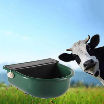 China Automatic Sheep Cattle Horse Animal Farm Druble Bowl Plastic Water Bowl With Float Ball for sale