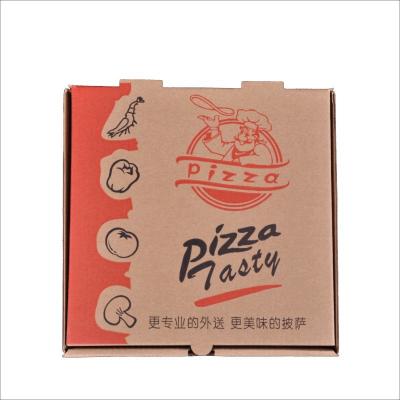 China Recyclable Pizza Box 6 7 8 9 10 12 Inch Stain Hand Held White Corrugated Disposable Pizza Box for sale