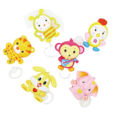 China Wholesale New Cartoon Musical Baby Sleep Traction String Music Bed Bell Baby Pull Ring Animal Toy for sale