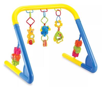 China Musical Plastic Toys Activities Plastic Fitness Frame Kids Play Gym Baby Play Activities With Hanging Play Indoor Gym for sale