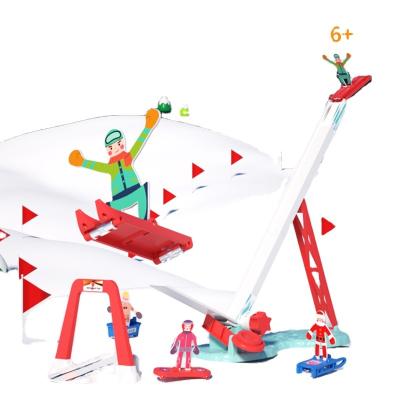 China Wholesale Educational ABS PP Snow Jump For Age 6+ Kids Boys Girls Children Plastic Ski Jumping Toy for sale