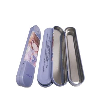 China Schools & Desks Factory Direct Sale Customized Rectangular Innovative Different Sizes Metal Pencil Tin Box With Hinged Lid for sale