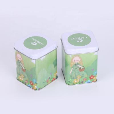 China Food Tea Sugar Coffee Tin Set Small Airtight Metal Tin Chocolate Box Tin Boxes Customized for sale