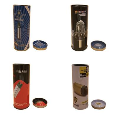 China Recycled Materials Empty Metal Auto Parts Around Tin Can Tinplate Cylinder Container for sale