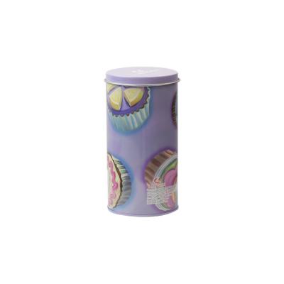 China Aluminum Tea Tin Cans , Coffee Candy Tea Round Metal Tins for sale