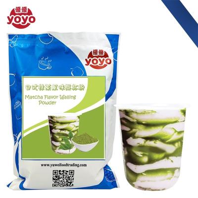 China Bubble Tea Drinks Milk Tea Ingredient Matcha Flavor Wall Powder From Taiwan for sale