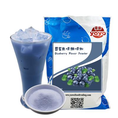 China Fruit Flavor Powder Blueberry Milk Tea Drink Powder for sale