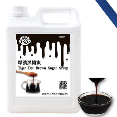 China Drink Mixing Brown Sugar Tiger Dot Syrup For Taiwan Milk Tea for sale