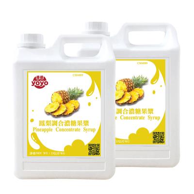 China Pineapple Aromatic Concentrate Fruit Syrup Natural Bubble Tea Taiwan for sale