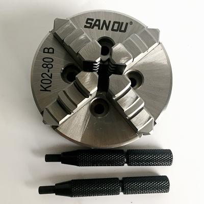 China SANOU Brand 4 Jaw Precision Self-Centering Wood Self-Centering Chuck Mini Lathe Chuck Lathe Chuck At Discount for sale