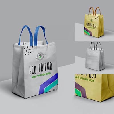 China Who respects the environment; Reusable; Waterproof Reusable Custom Laminated Nonwoven Bag Polypropylene Recycle Rpet Tote Shopping Bag for sale