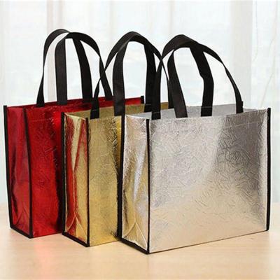 China Who respects the environment; Reusable; Custom Reusable Non Woven Cloth Outdoor Tote Bag Christmas Non Woven Shopping Bag For Gift for sale