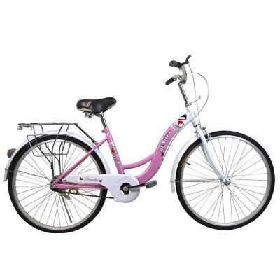 China Steel PRINCESS Style 24inch beautiful women bicycle and city bicycle with aluminum wheel good quality lady bike for wholesale for sale