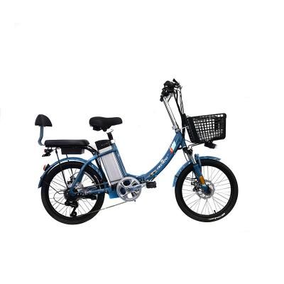 China Aluminum alloy classic style 20 inch electric bike comfortable bend handlebar carry phone holder e bike city unisex suitable electric bicycle for sale