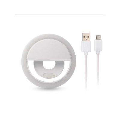 China Mini Portable USB Rechargeable LED Selfie Ring Light Charging Sufficiency for sale