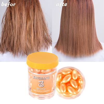 China Best Professional Wholesale Private Label Nourishing Nourishing Repair Hair Care Essential Oil Treatment Capsules Smooth Serum for sale