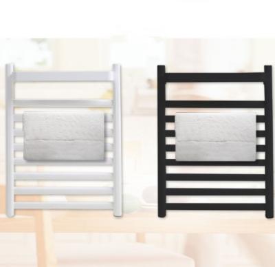 China Aluminum Wall Mounted Electric Towel Rack Heater Intelligent Space Drying Towel Warmer Bathroom Rack for sale