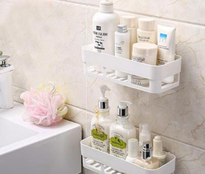 China Viable Wholesales Multi-Use Plastic Storage Household Defender Products Home Shelf For Bathroom for sale