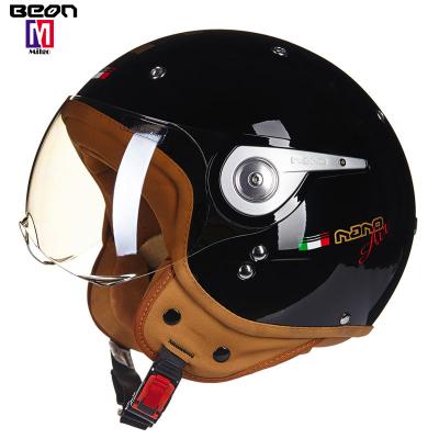 China ABS Beon Open Face Helmet EEC Approved Vintage Scooter Cruiser Half Face Helmet For Men And Women for sale