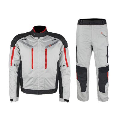 China Motorcycle Anti-UV Wholesale Waterproof Breathable Clothing Racing Suits Outdoor Running With Detachable Lining for sale