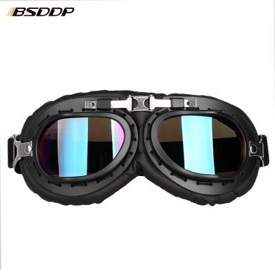 China 2020 SKI wholesales ski goggles motocross safety helmet with goggles for men in black TPU fashion safety dust glasses sunglasses for sale