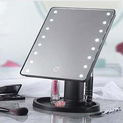 China Modern Aurora Portable Tabletop Private Label Led Cosmetic Mirror , Lighted Vanity Led Touch Makeup Mirror for sale