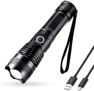 China Camping Waterproof Handheld Flashlight 1000 Lumens Flashlight Rechargeable Tactical Flashlight 5 Modes For Hiking Biking Outdoor Camping for sale