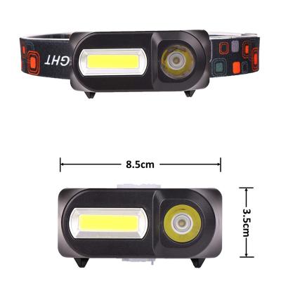 China LED Headlight Flashlight Camping Running, Camping, and Outdoor Headlight Headlights Lamp with Red Safety Light for Adults and Children for sale