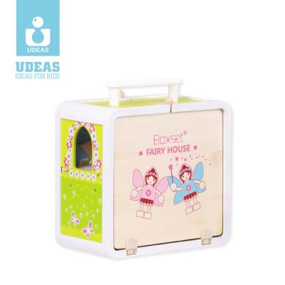 China Udeas eco-friendly montesori toys wooden toys cheapest girl diy game set Fairy House Wooden Toy Fairy House Set for sale