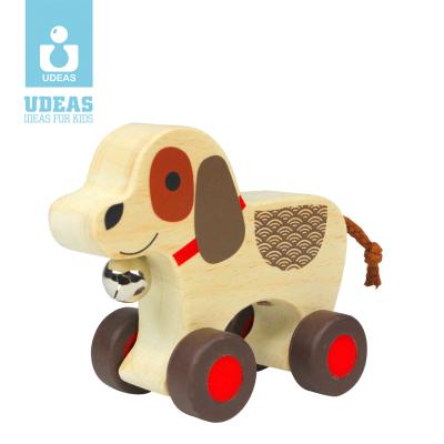 China High Quality Water Varnish Children Educational Mini Vehicles Toy Push Car For Model Toy Wooden Baby Toy Car for sale