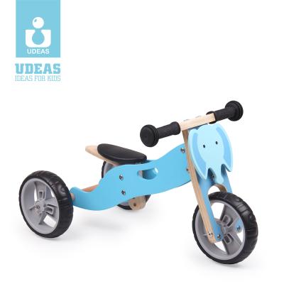 China Water Varnish Quality 2 In 1 Wooden Balance Bike For Kids Walking Bike For Kids Ride On To for sale