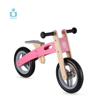 China Ride on Wooden Balance Bike Children's Toy Children's Balance Bike Wooden Walking Bike Running Toddler Kids for sale