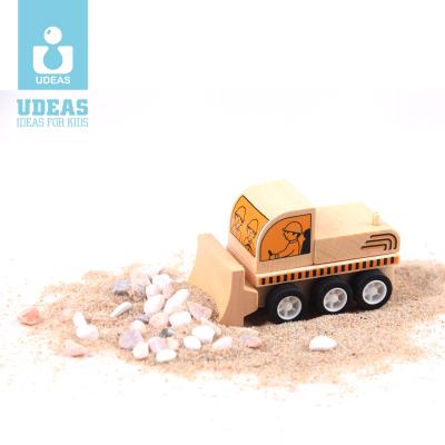 China Wooden Toy Car Engineering Truck Vehicle Construction Toys Water Varnish Children's Educational Wooden Toys For Children for sale