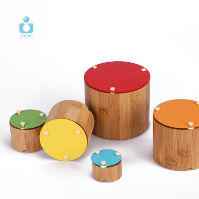 China High Quality Eco-friendly Material Bamboo Toys Wooden Interlocking Xylophone Musical Instruments Kids Toys for sale